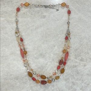 Multicolor Multi Layered Beaded Necklace by Avon
